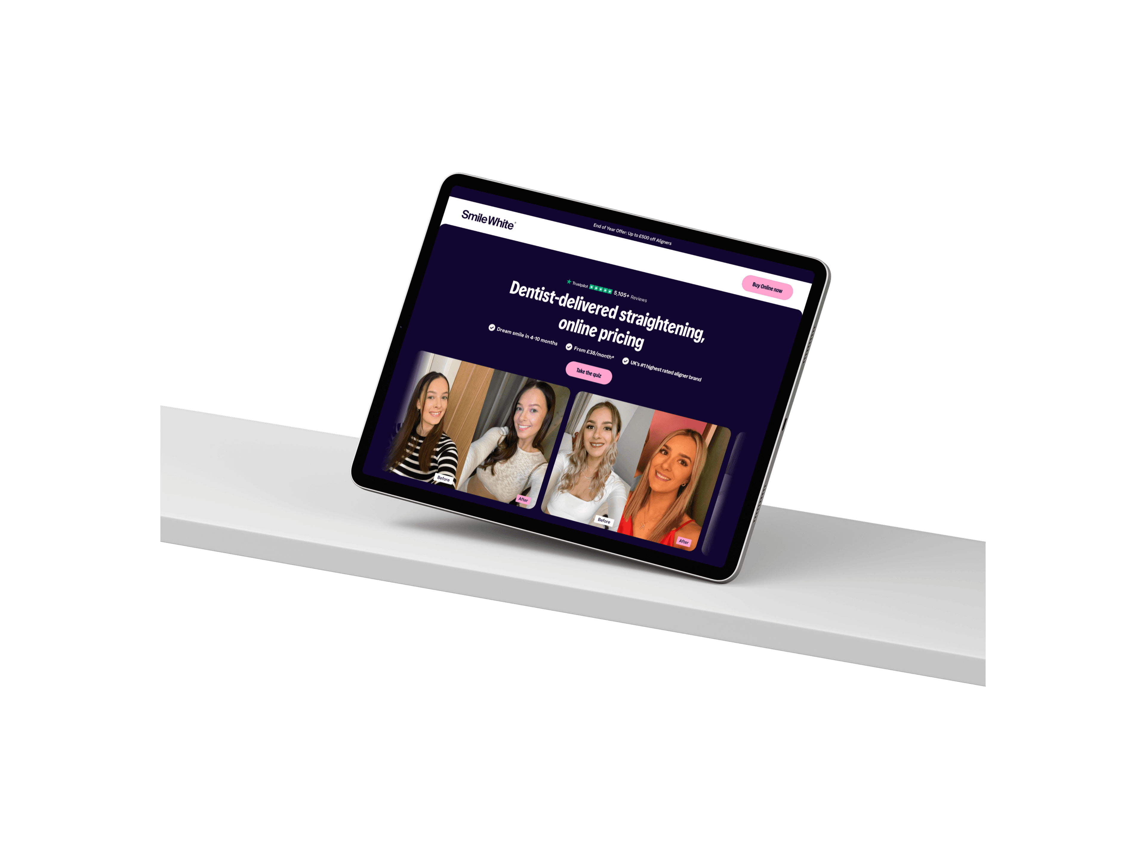 SmileWhite page design