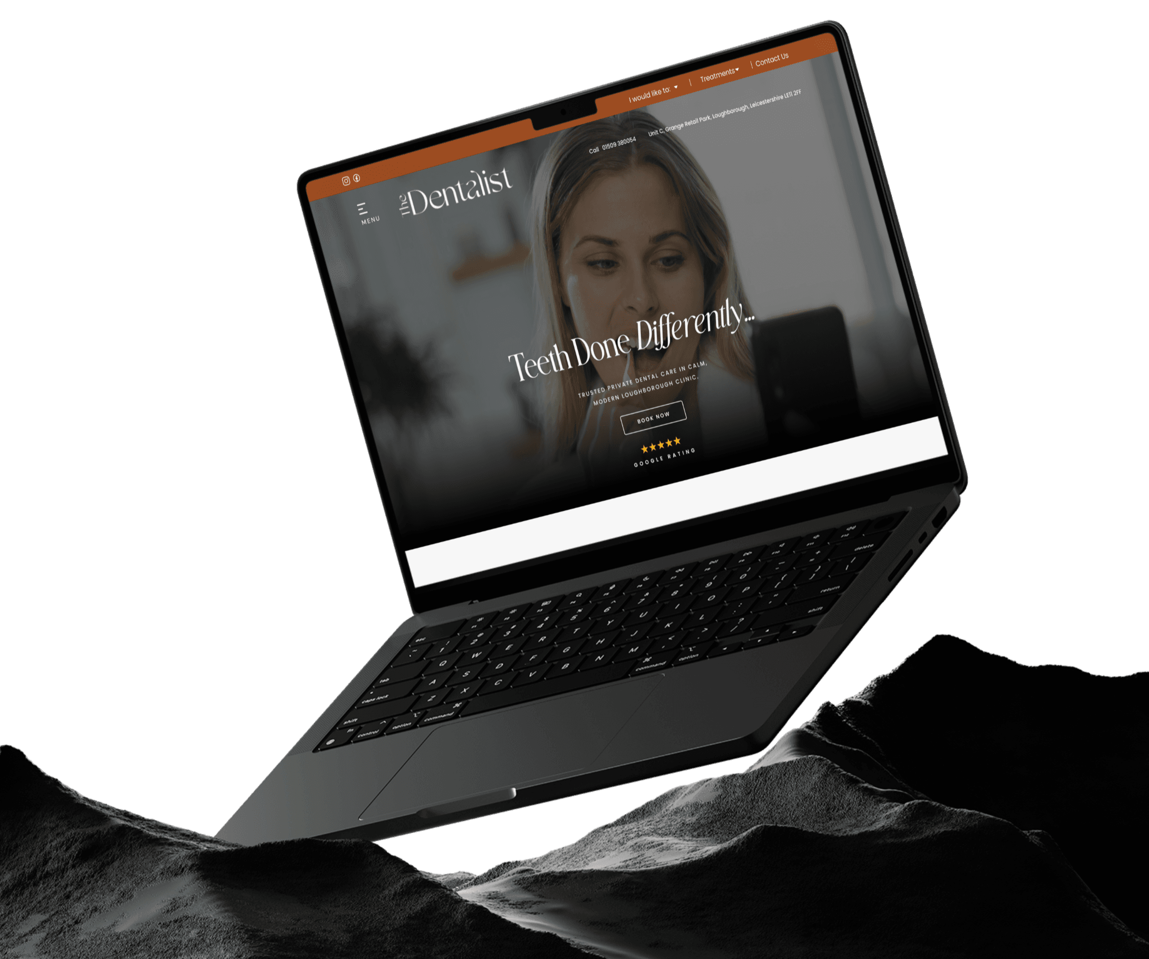 The Dentalist page design