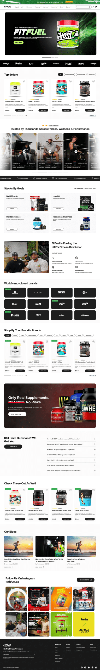 Fit Fuel page design