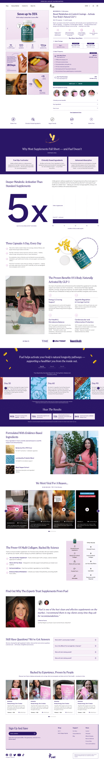 Fuel page design