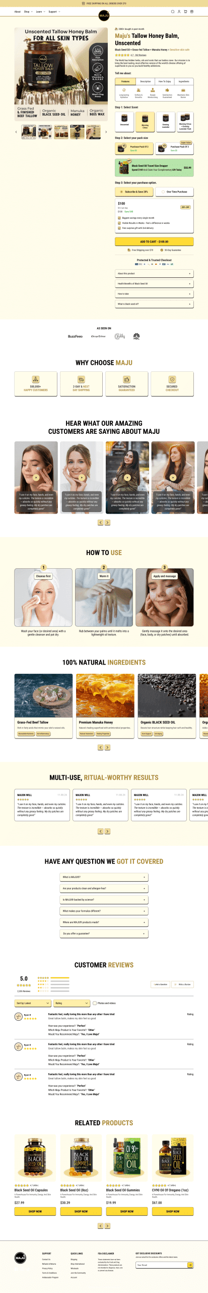 Maju page design