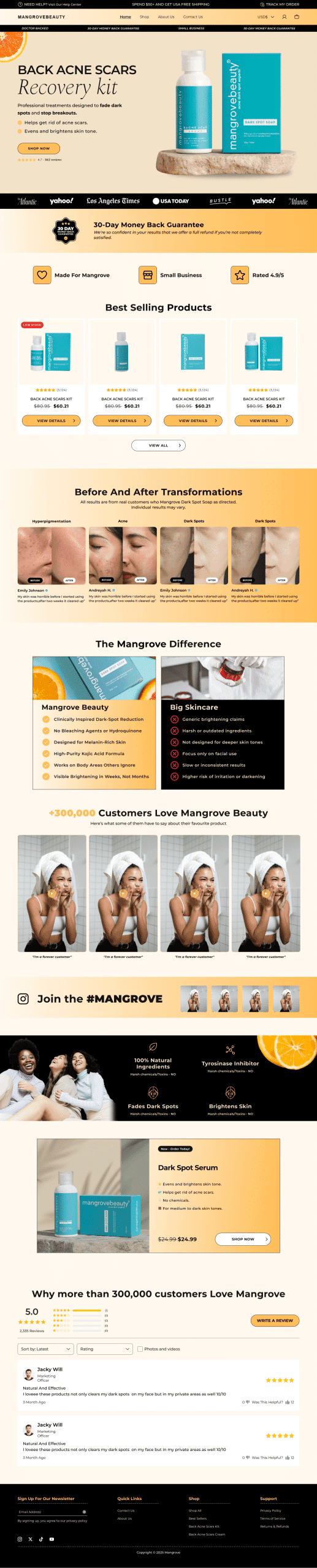 Mangrove page design