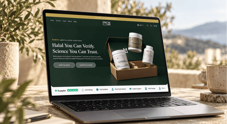 Eman Labs website overview