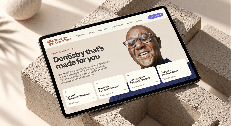 Yorkshire Dental Suite — website overview