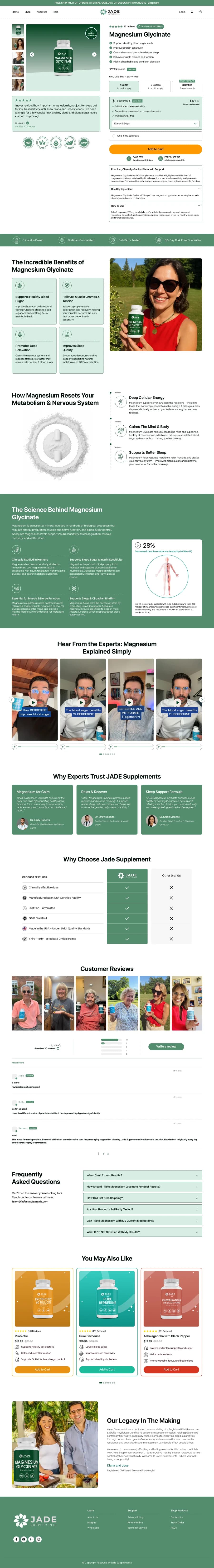 Jade Supplements — redesign · desktop
