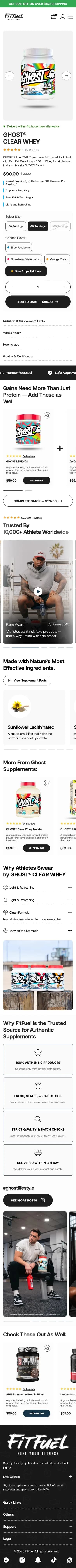 Fit Fuel matching mobile redesign