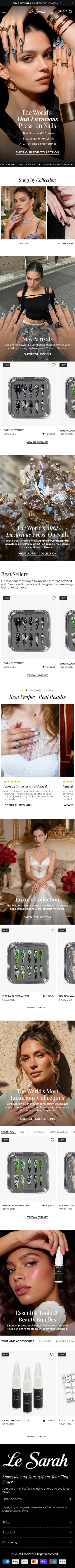 Le Sarah matching mobile redesign