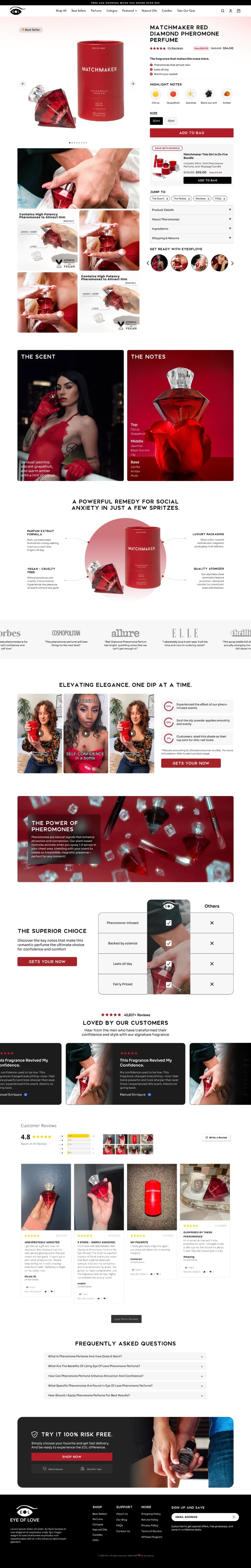 Eye of Love — redesign · desktop