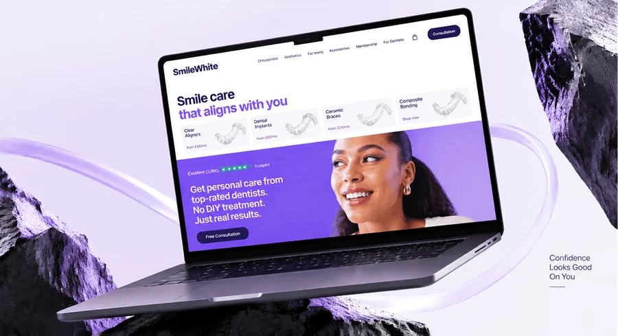 Convertt’s SmileWhite website creative